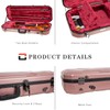Crossrock Oblong Case fits 4/4 Full-Size Violin, Includes Interior Compartment,
