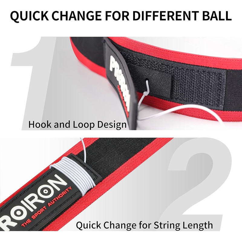 PROIRON Reflex Ball con Occhiali di Protezione, Palla Riflessa da