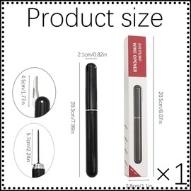 Tire Tappo Pompa Aria 2-In 1 Con Tagliaparelle, Tire Cap,Apri Bottiglia,Apribottiglie A Pressione Aria Per Bottiglie Di Vino Per Casa, Ristorante, Regali Per Gli Amanti Del Vino