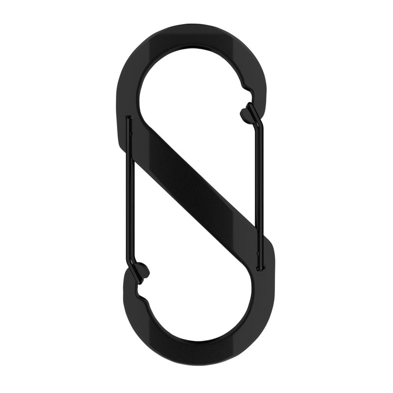 Aluminium S-Shaped Carabiner Hooks, 88mm x 40mm, Lightweight for Camping