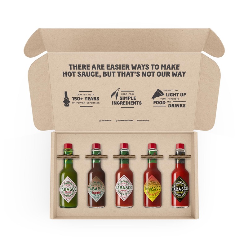 TABASCO Brand Hot Sauce Variety Pack, Gift Set Includes Five