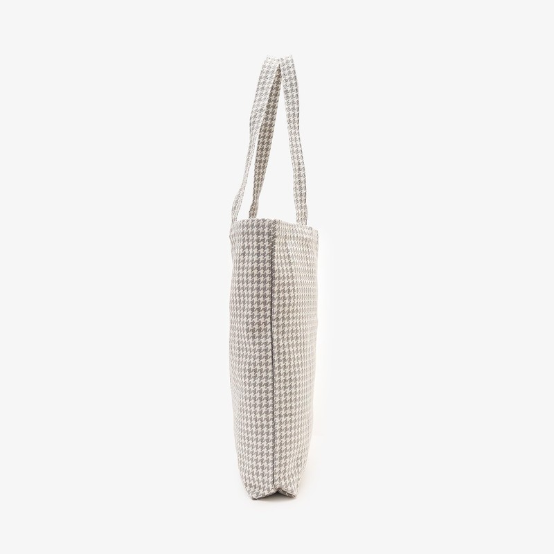 Afternoon Tea Living JG46 Houndstooth Tote Bag, beige
