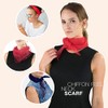 Plain Soft and delicate Chiffon Feel Head and Neck Scarf,Black