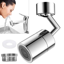 Aerators for Taps, Universal Tap Attachment in Chrome Tap Attachment Swivel Aerator Swivel Tap Aerator 2 Modes Suitable for Bathroom and Kitchen