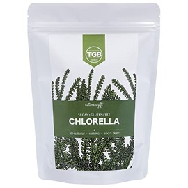 TGB SUPERFOODS  Chlorella en Polvo 100 Puro  Sin azucar, Eco Friendly y Gluten Free  Aporte de Nutrientes, Proteínas, Vitaminas  Apto para veganos,...