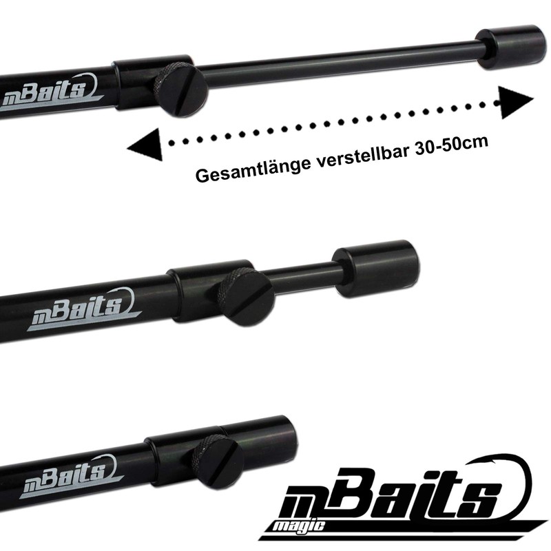Angel-Berger Magic Baits Black Bankstick Rod Holder Various Lengths Aluminium