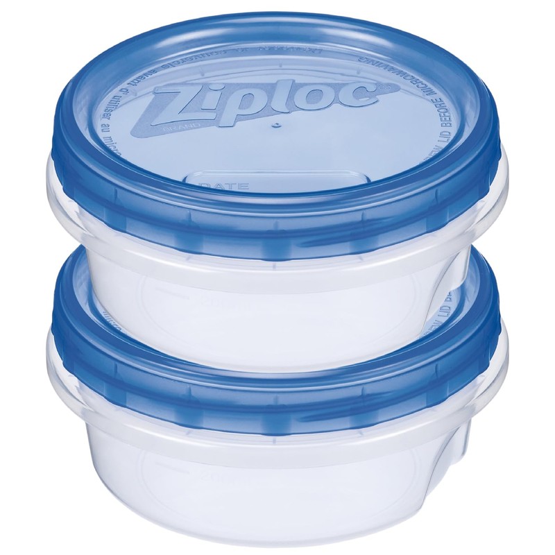 ジップロック スクリューロック 300ml×2個 フタねじ式 密閉保存容器 (2)