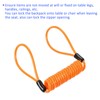 M METERXITY 2pcs Disc Lock Security Steel Cable Plastic Sheath