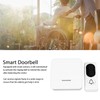 Wireless Doorbell Self Power Long Distance Calling White 52 Music
