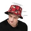 Christmas Bucket Hats Fashion Sun Cap Packable Outdoor Snowflakes Xmas