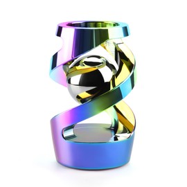 DOLASEV DOLASEV Upgraded Kinetic Desk Toys, Adult Fidgets for Anxiety and Stress, Desk Toys for Office for Adults, Fidget Toys Adults (Rainbow)