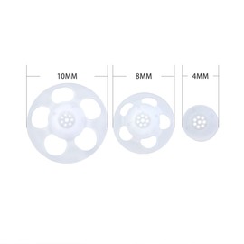 Click Dome 4mm/8mm/10mm Open for Connexx/Siemens/Signia and Rexton RIC Hearing Aids with Cleaning Brush Tools and Carry Case- 20pieces (10MM)