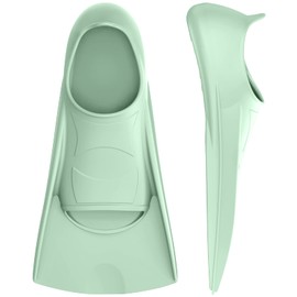 Gintenco Swim Fins, Kids Swim Training Fins for Lap Swimming, Travel Size Flippers with Mesh Bag, Silicone Swimming Fins for Kids Teens Adults Women Men