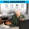 2 PCS Pill Organiser, 7 Day Pill Boxes Weekly Pill