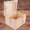 Small Rectangular Wooden Box with Lid | 14 x 12