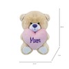 16cm Mum Teddy Bear Holding A Heart With Mum Written