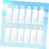 PACKOVE 12Pcs Refillable Emulsion Travel Bottle Transparent Flip Top Bottles