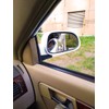Blind Spot Mirror, Ampper 3-3/4" Round HD Glass Convex Aluminum