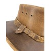 KAKADU Brumby Shapeable Leather Hat Brown