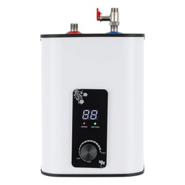 Electric Tank Water Heater, 8L Tank Water Heater for Point of Use Instant Hot Water 120V 1500W Plugin to Use, Wall or Floor Mounted