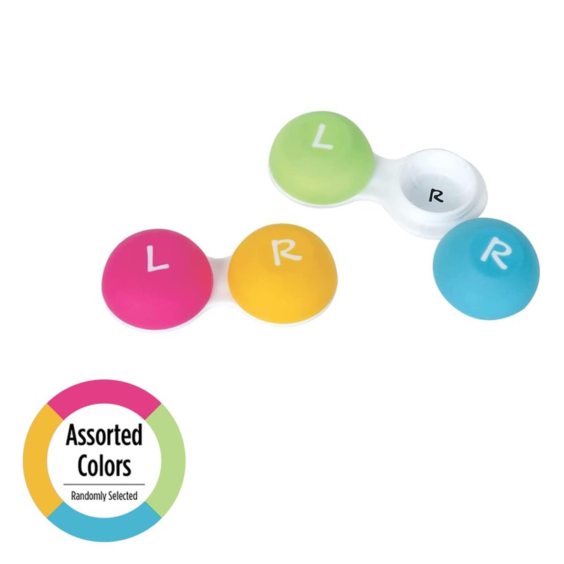 Flents Soft Grip Contact Lens Case, Travel-Sized, Leak-Proof Design, Durable