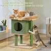 PAWZ Road Cat Tree for Indoor Cats, 26 Inches Cactus