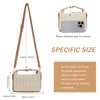 GOKTOW Straw Shoulder Bag for Women Small Raffia Tote Handbag