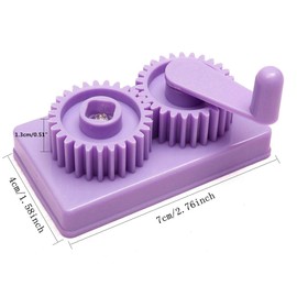 Cuziss Purple Hand-Operated Quilling Crimper, Paper Slip Wave Shape Making Tool DIY Making Tool, Quilling Tool with Little Storage Case