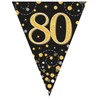 Party Bunting Sparkling Fizz 80 Black & Gold Holographic 11