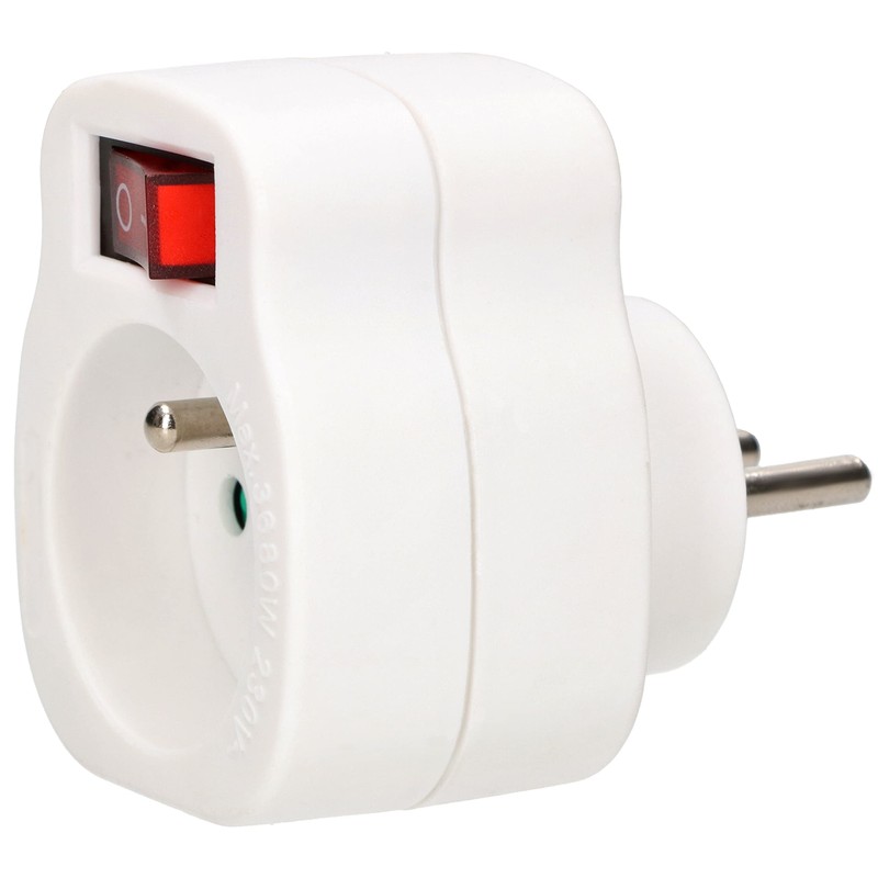 KOTARBAU® 1-Way Socket with Earth and Switch, Works Well in