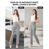 MamaNest Maternity Clothes Flare Leggings Work Sets Outfits with Pockets
