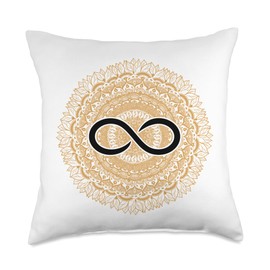 Infinity symbol Throw Pillow