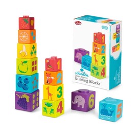Tobar Wooden Shape Sorting Stacking Building Blocks