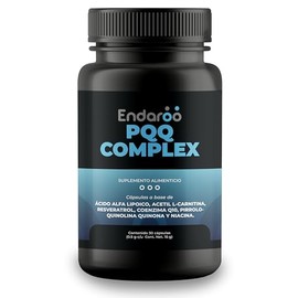 PQQ Complex 30 Cápsulas | Con PQQ, Coenzima Q10, Resveratrol, Acetil L-Carnitina y Ácido Alfa Lipoico | Apoyo para Energía Celular, Vitalidad y Bienes