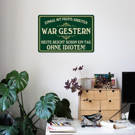 Metal Signs with Sayings 20 x 30 cm