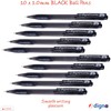 DIGNO Retractable Ballpoint Pens, BLACK, Medium Point (1.0mm), Pack of