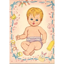 VINTAGE 1960S TINY THUMBELINA PAPER DOLL LASER REPRODUCTON~Or