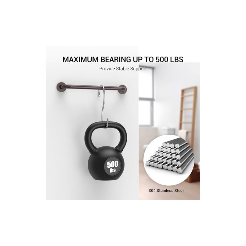 2 Pack Grab Bars for Wall Oil Brown, Safety Shower
