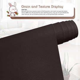 KING MOUNTAIN Leather Repair Patch,12 x 60 Inches self Adhesive Leather Repair Tape for Damaged Leather Furniture, Sofa Seating,Car Seats, Leather Goods（Dark Brown）