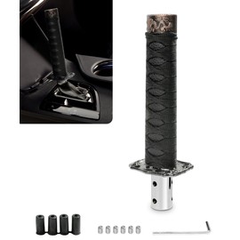 YAKEFLY Universal Katana Gear Shifter,Gear Shift Knob Sword Shift Knobs,Katana Shift Knob Samurai Sword Gear Shifter with 4 Adapters,Katana Samural Shift Gear Lever (Black)