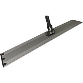 CleanAide Flat Mop Plate Frame for Microfiber Pads, Commercial-Grade Aluminum with 360° Swivel, Hook and Loop Fastening, Lightweight and Durable, Gray, Frame Only, 24 Inches