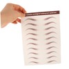 VICASKY Eyebrow Stickers Tattoo Brown 3 Sheets Set Waterproof Eyebrow