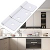 ECSiNG Pack of 2 3 1/2 inch flag hinge with