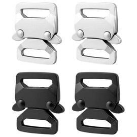 ZWWOGE Pack of 4 Paracord Clasps, Zinc Alloy Paracord Buckles Clip, Paracord Bracelet Clasp, for DIY Making Paracord Bracelets Crafts Accessories