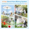 Cobra Mister Stand for Outside Patio,Outdoor Misting Cooling System, Portable