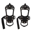 1pair Ice Cleats 10 Teeth Rubber Stainless Steel Foldable Anti