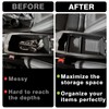 BestEvMod Center Console Organizer Tray Armrest Storage Box Accessories ABS