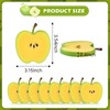 Luckforest Artificial Apple Slices, 10Pcs Realistic Green Apple Slices Fake