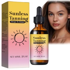 Sunless Tanning Drops,Tanning Drops Drink,Tanning Dro-ps,Gradual Nourishing Face Tan Drop,Shine Brown Tan-ning Accelerator,Enhancing Natural Skin Tone without the Sun Damage,Oral Tann-ing D-rops