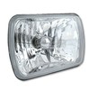 Octane Lighting 7X6 Crystal Clear Glass Lens Metal Headlight H4